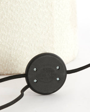 Golvlampa i bouclé - Mikkel creme 165cm