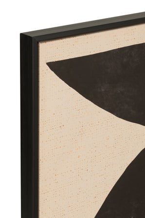 Tavla i canvas - Frame Shapes, brun/svart