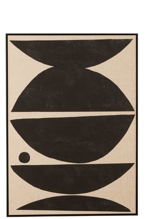 Tavla i canvas - Frame Shapes, brun/svart