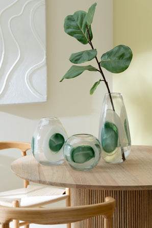 Rund glasvas - Livy, small