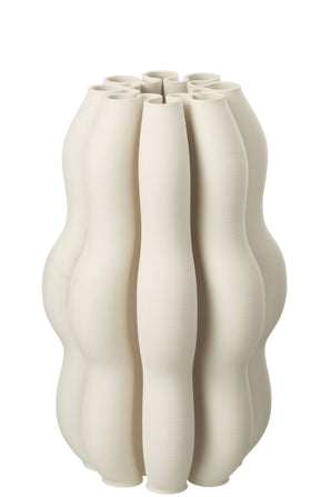 Vas i keramik - Naos, beige large