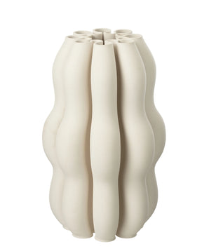 Vas i keramik - Naos, beige large