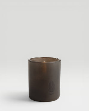 Candle lantern frosted, grey, LED