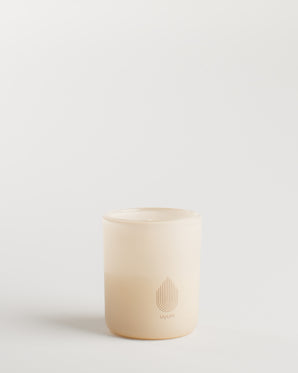 Ljuslykta i frostat glas med LED-ljus - vaniljvit 6x7cm