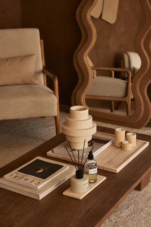 Vas i travertin - Agano, large