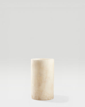 VELA - ljuslykta i alabaster, vit, small