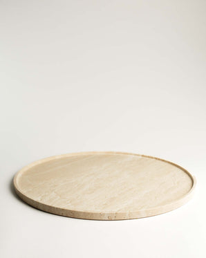 Bricka rund - travertin 45cm