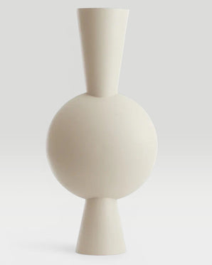 Vase cream circle