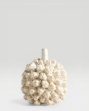 Coral designed ceramic vase - Saki, white, small