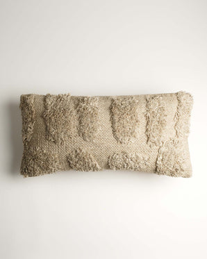 Kudde ullplättar - beige 60x30cm