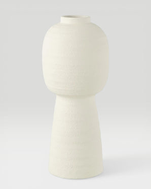 Ceramic vase - Lantern, white, large