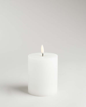 LED-blockljus med rustik smält stearinlook - Rustic 7,8x10cm