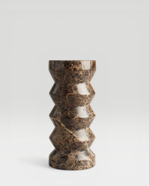 Candlestick marble, Rhombus, brown