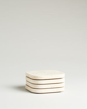 Glasunderlägg - travertine 4-pack