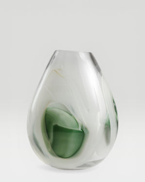 Round glass vase - Livy, medium