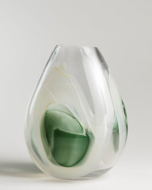 Rund glasvas - Livy, medium