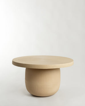 Runt soffbord - Tigran, matt sand 59cm
