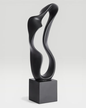Sculpture – Najac, matt black, 70cm
