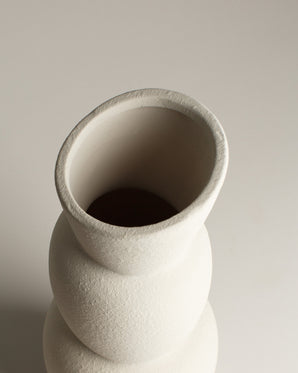 Keramikvas - Aram, creme 19x46cm