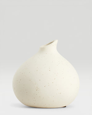 Assago - vas i keramik, creme, M