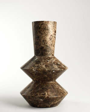 Vas - Rhombus, brun marmor 35cm