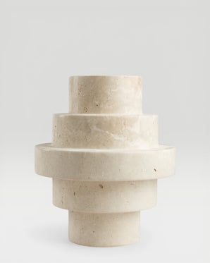 Vase, travertine